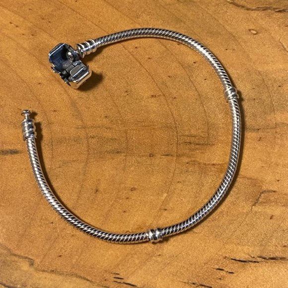 Pandora Barrel Clasp Snake Chain Bracelet 7" - Picture 6 of 7